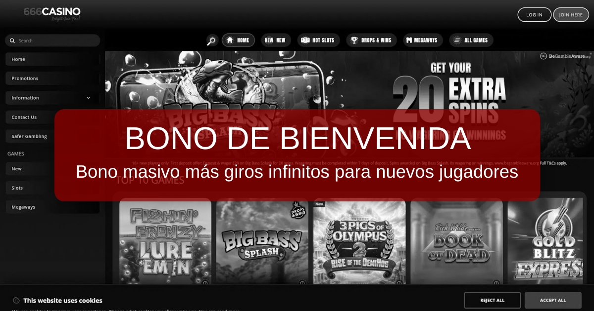 666 Casino banner